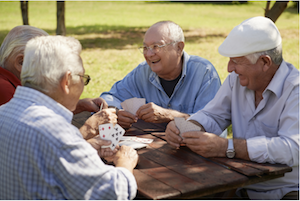 Friends sharing stories and fun